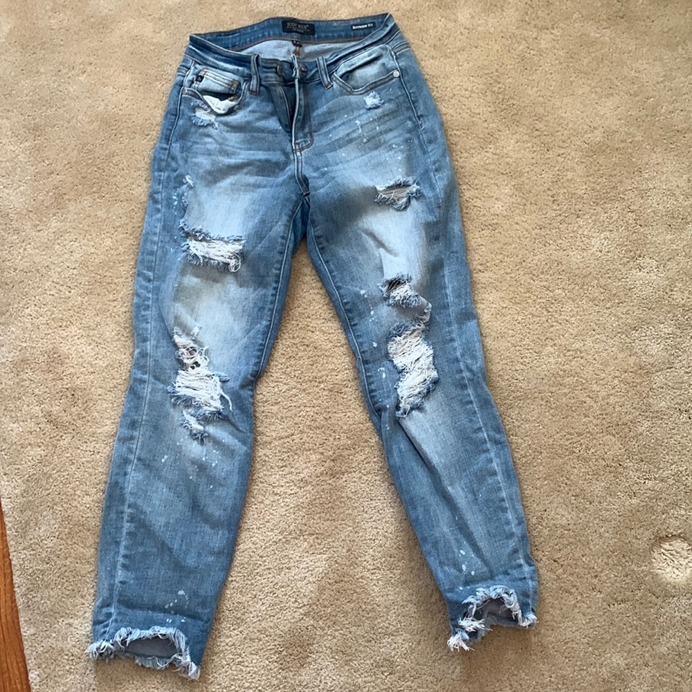 Ladies Judy blue boyfriend fit pants